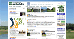 Desktop Screenshot of golfpedia.fr